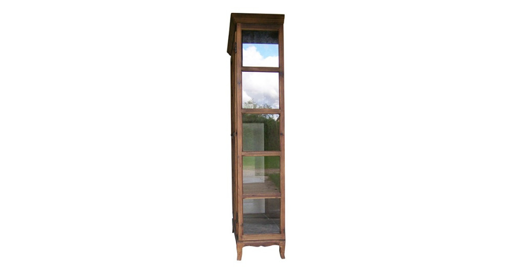 Vitrine rustique en bois ancien Rupponi