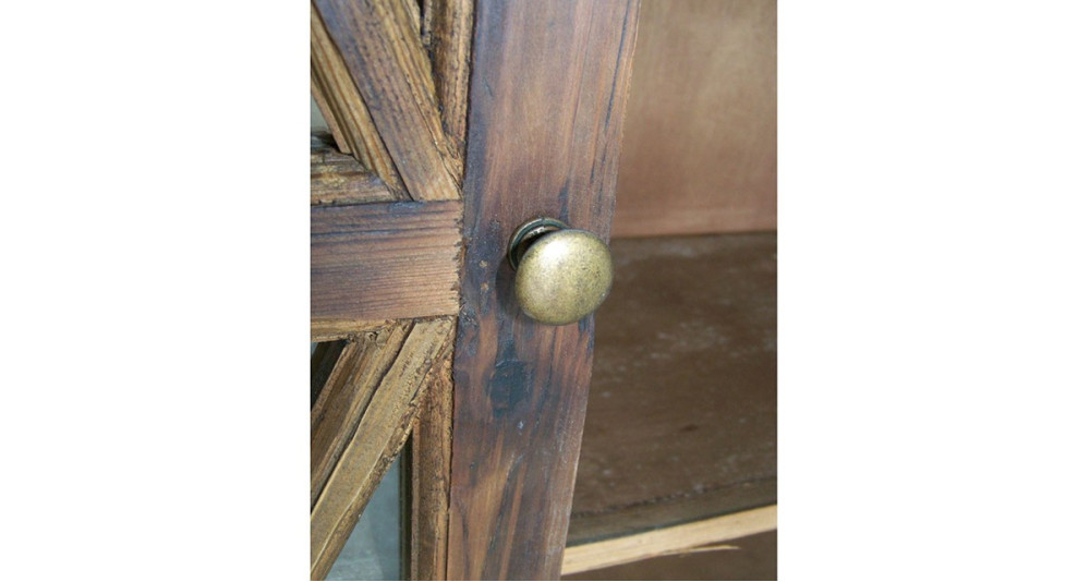 Vitrine rustique en bois ancien Rupponi