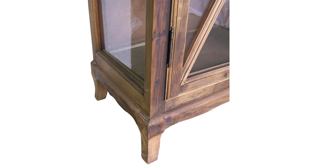 Vitrine rustique en bois ancien Rupponi