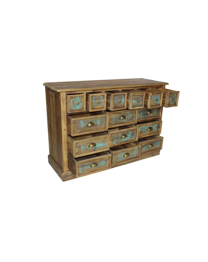 Chiffonnier 15 tiroirs en vieux bois Trestown