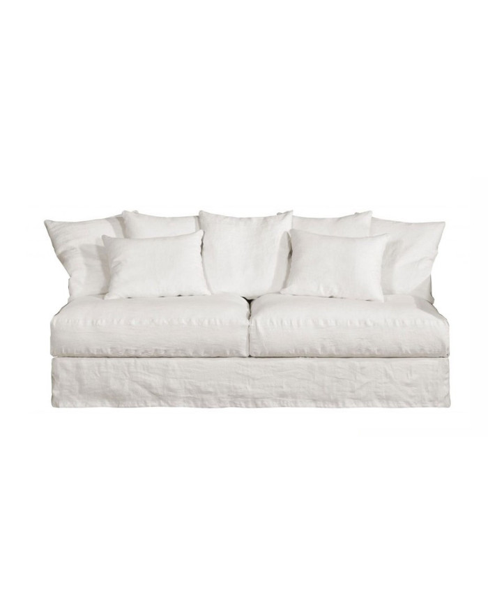 Chauffeuse 3 places en lin ou tissu Biarritz - Home Spirit