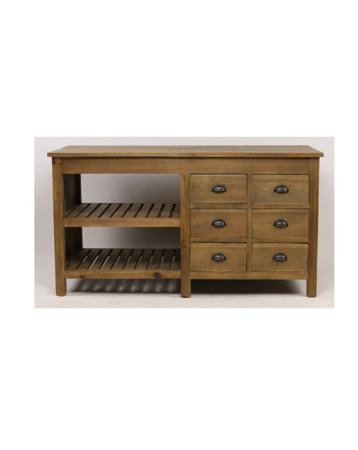 Meuble de cuisine en bois recyclé Norris