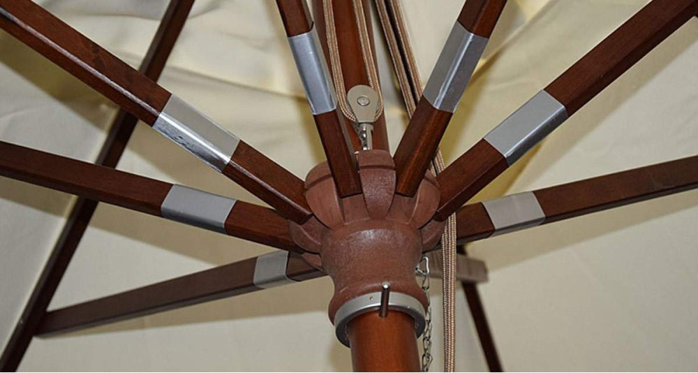 Parasol bois 3 x 3 m Belle-Île