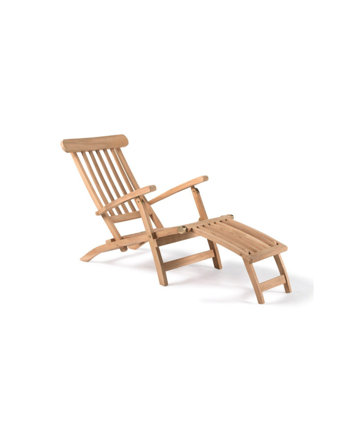 Chaise longue pliante en teck Belfast
