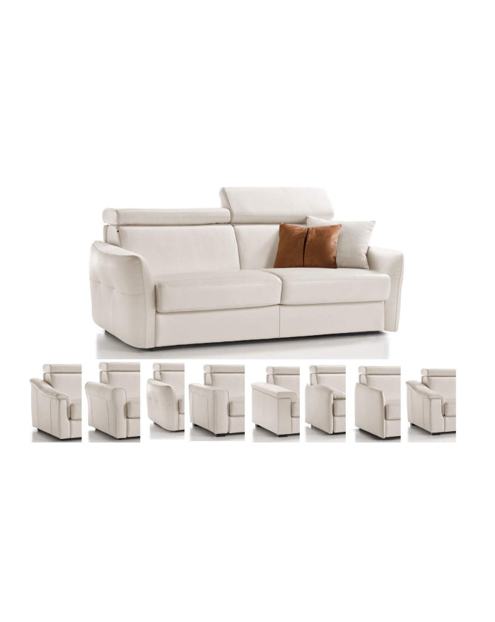 Canapé lit journalier avec appuis-tête réglable Polidoro