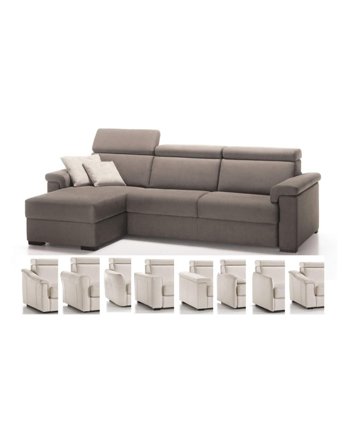 Canapé d'angle convertible quotidien confortable Polidoro