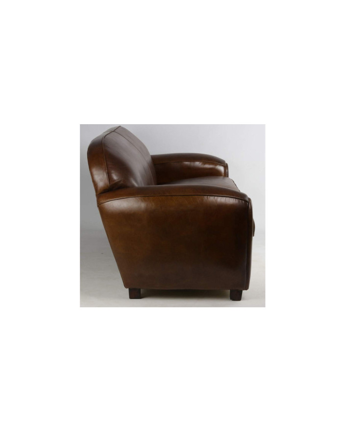 Grand canapé club 3 places en cuir Tuftonboro