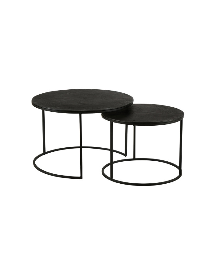 Lot de 2 Tables Basses Palma Noires