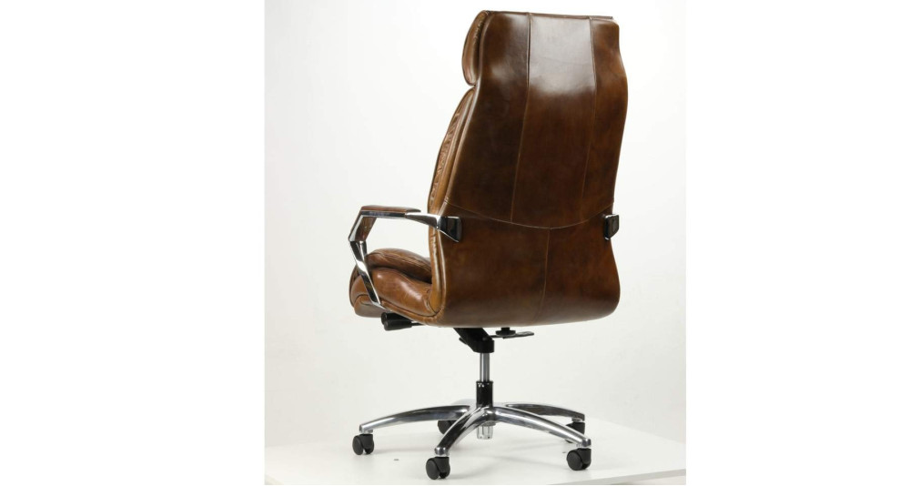 Fauteuil de direction, de bureau pivotant en cuir pleine fleur Glacier Peak