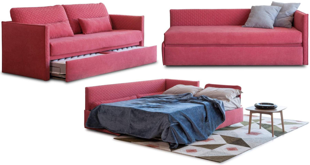 Canapé ou méridienne avec lit gigogne haut de gamme Sottosopra
