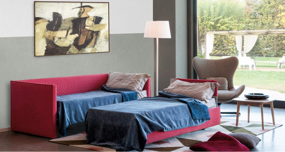 Canapé ou méridienne avec lit gigogne haut de gamme Sottosopra