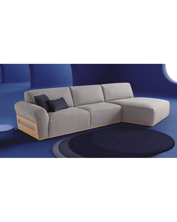 Canapé d'angle matelassé convertible Lissone Dienne