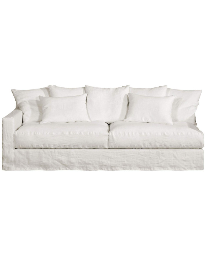 Canapé bâtard moelleux en lin Biarritz - Home Spirit