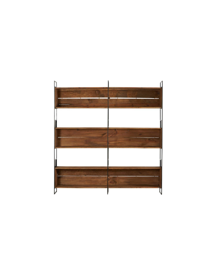 Bibliothèque industrielle 3 caissons en pin recyclé Berry - 1