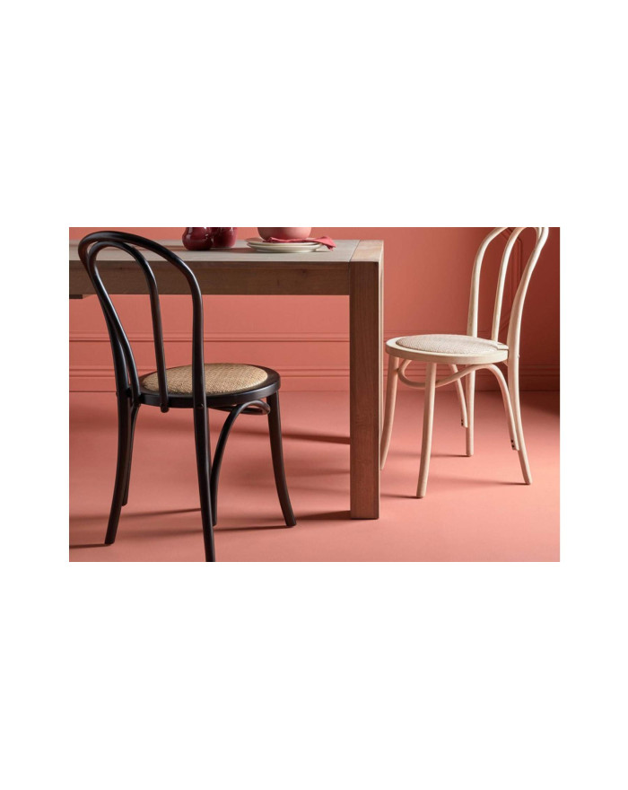 2 x Chaise de bistrot noire Troquet