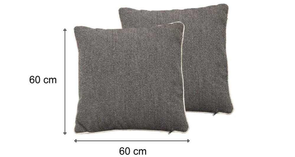 Lot 2 coussins Home Spirit en tissu, lin ou velours