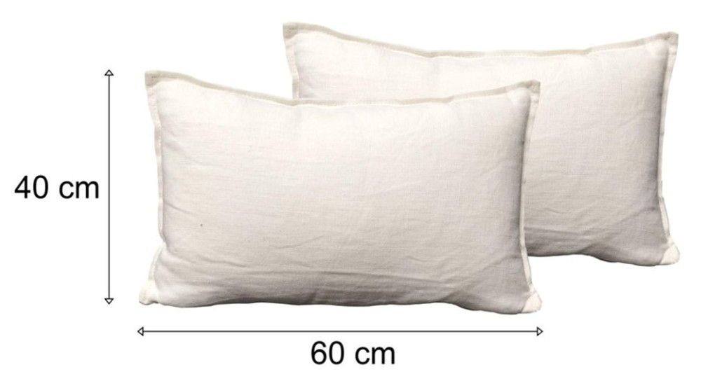 Lot 2 coussins Home Spirit en tissu, lin ou velours