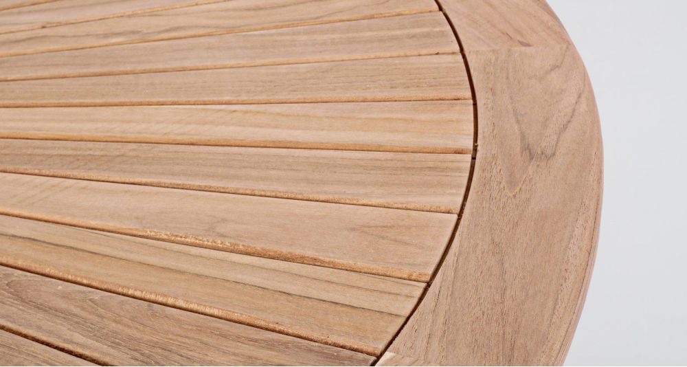 Table ronde teck plateau tournant Maryland