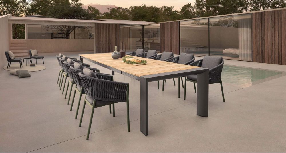 Table jardin extensible 14 ou 16 personnes Cameron