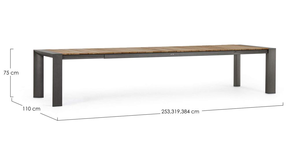 Table jardin extensible 14 ou 16 personnes Cameron