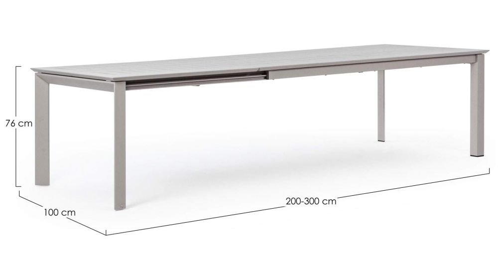 Table de jardin extensible jusqu'à 14 places Konnor