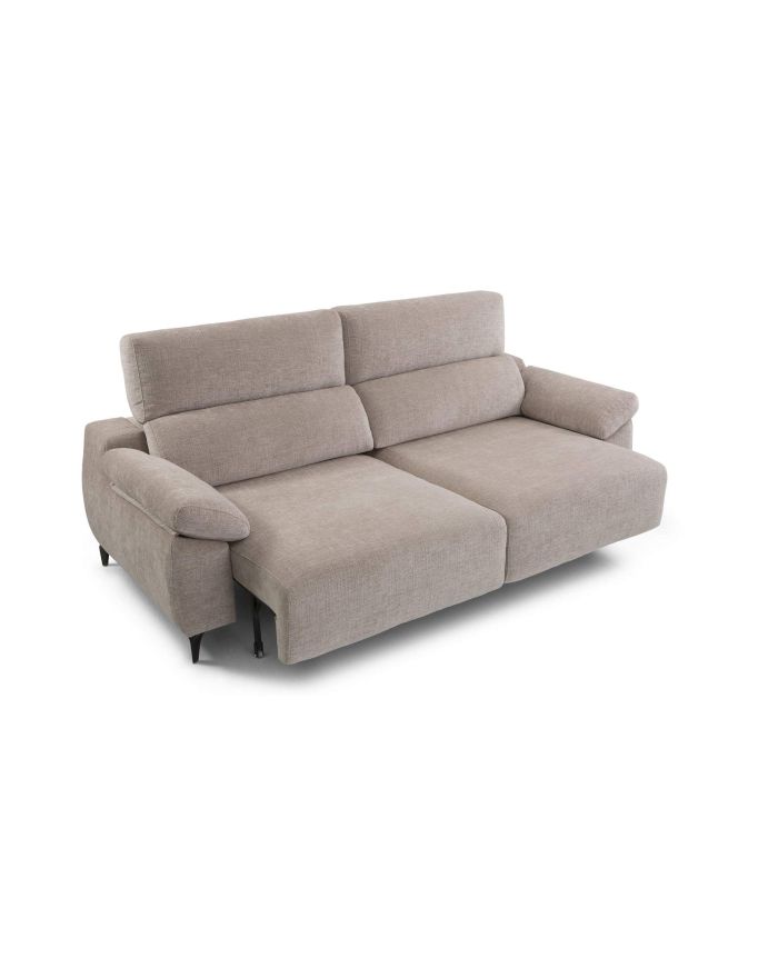 Canapé avec assise réglable coulissante Simone