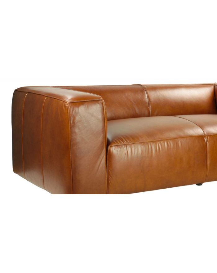 Canapé blok en cuir de vachette West