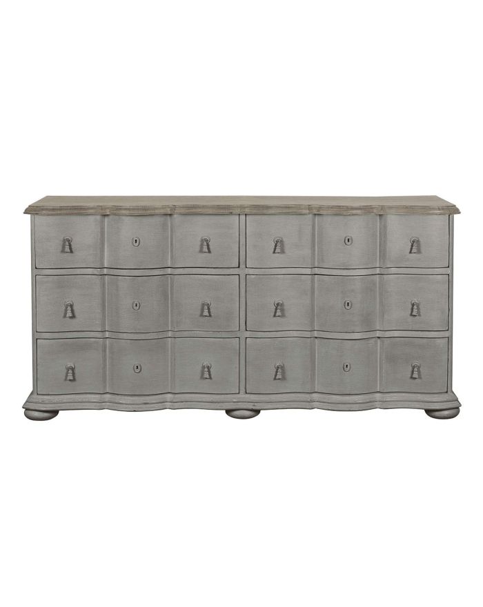 Commode classique 6 tiroirs Carlotta