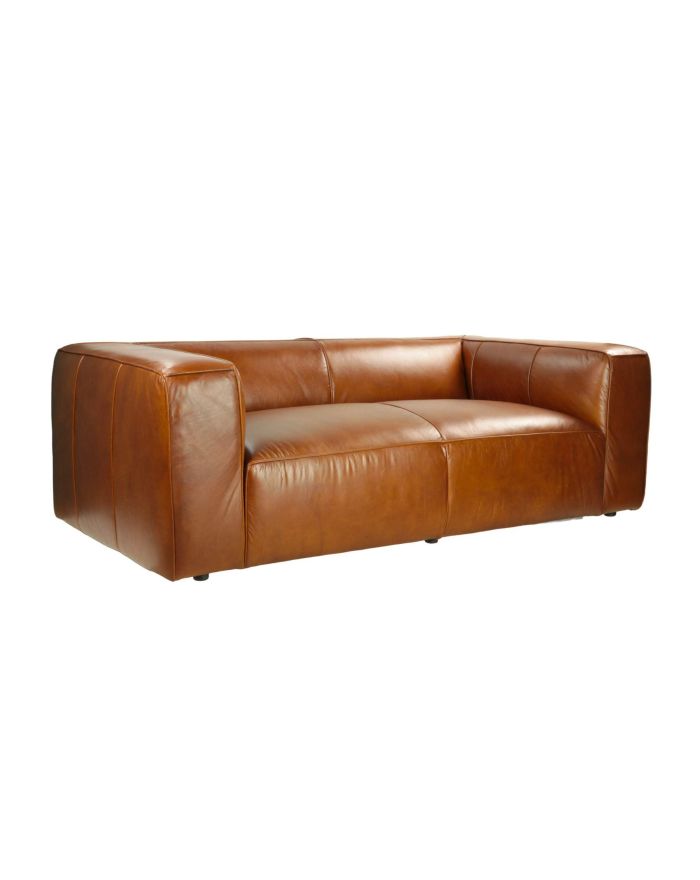 Canapé blok en cuir de vachette West