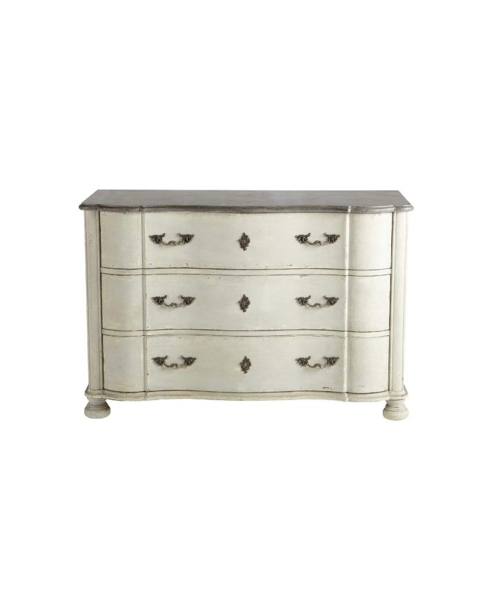 Commode campagne chic en pierre bleue Léon