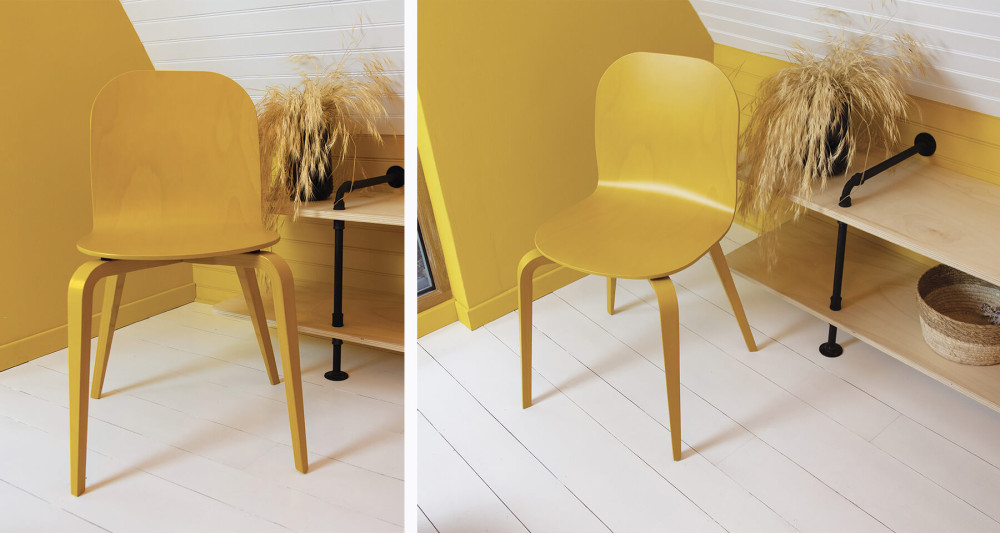 Chaise CL10B en hêtre 6 coloris - Fabrication française et écologique