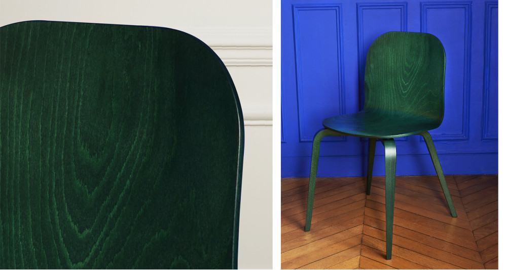 Chaise CL10B en hêtre 6 coloris - Fabrication française et écologique