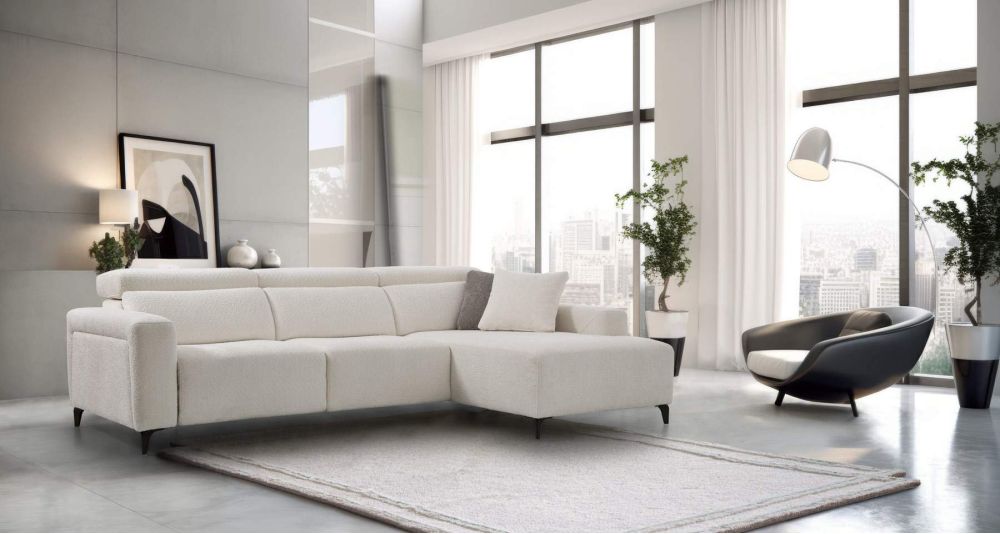 Canapé d'angle à assises qui s'allongent Nolan