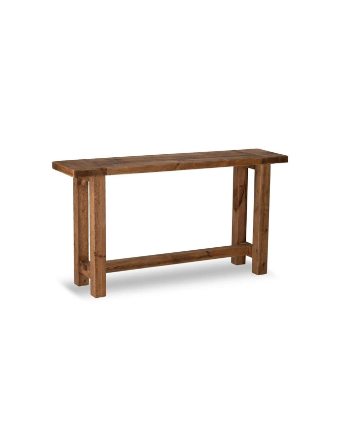 Console rectangulaire en bois de pin recyclé Mavora Athezza