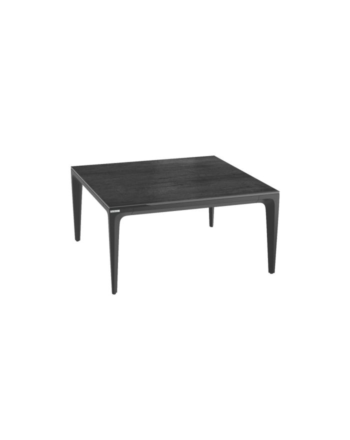 Table basse 85 x 85 cm en céramique Guatemala céramique titane