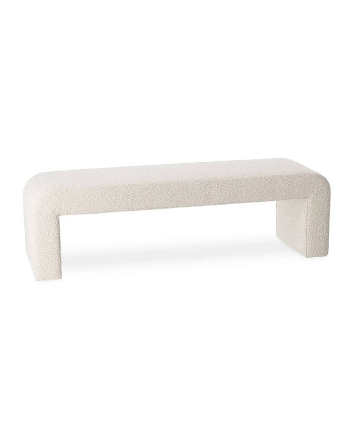 Banc arrondi design moderne en tissu bouclettes Lhassa