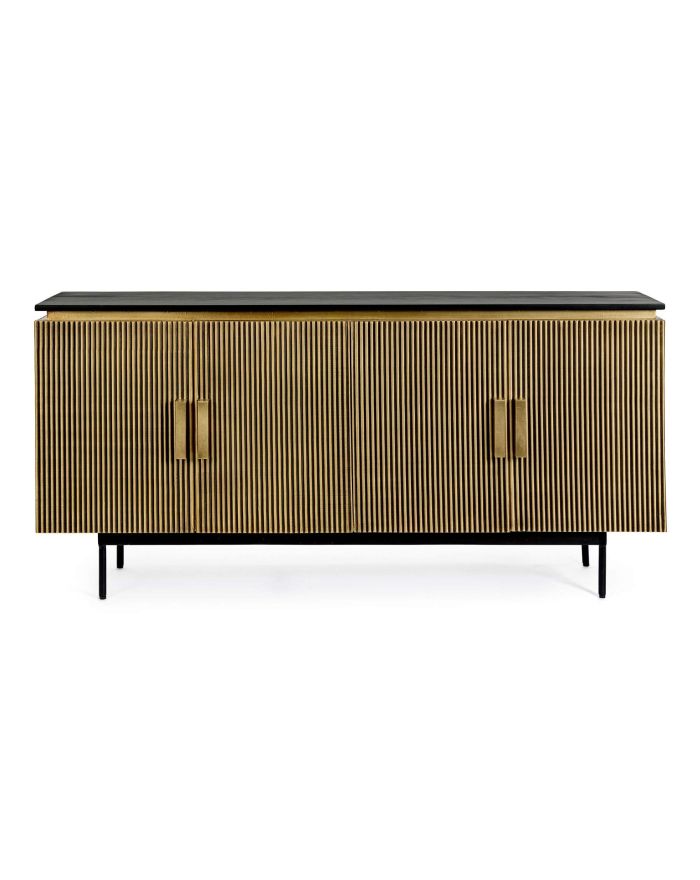 Buffet en laiton aspect vieilli 160 cm Virat - 8