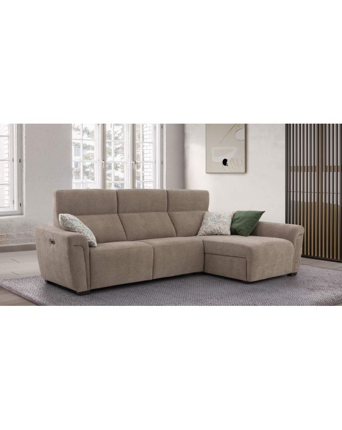 Canapé d'angle relaxation électrique Teofilo