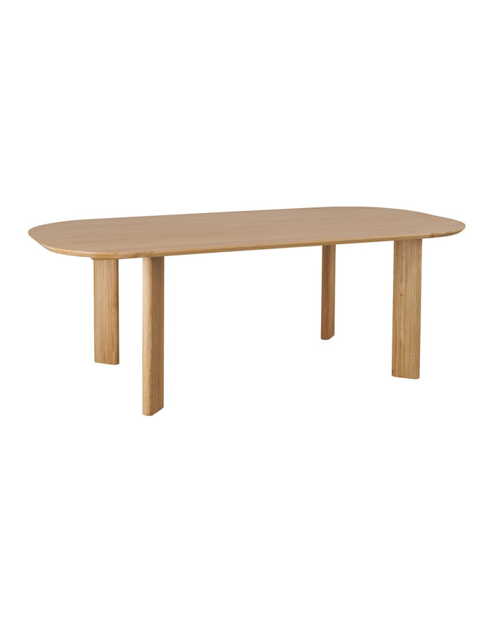 Table de repas ovale en bois de chêne Simona