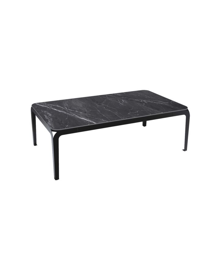 Table basse en céramique marbre noir Corinthe