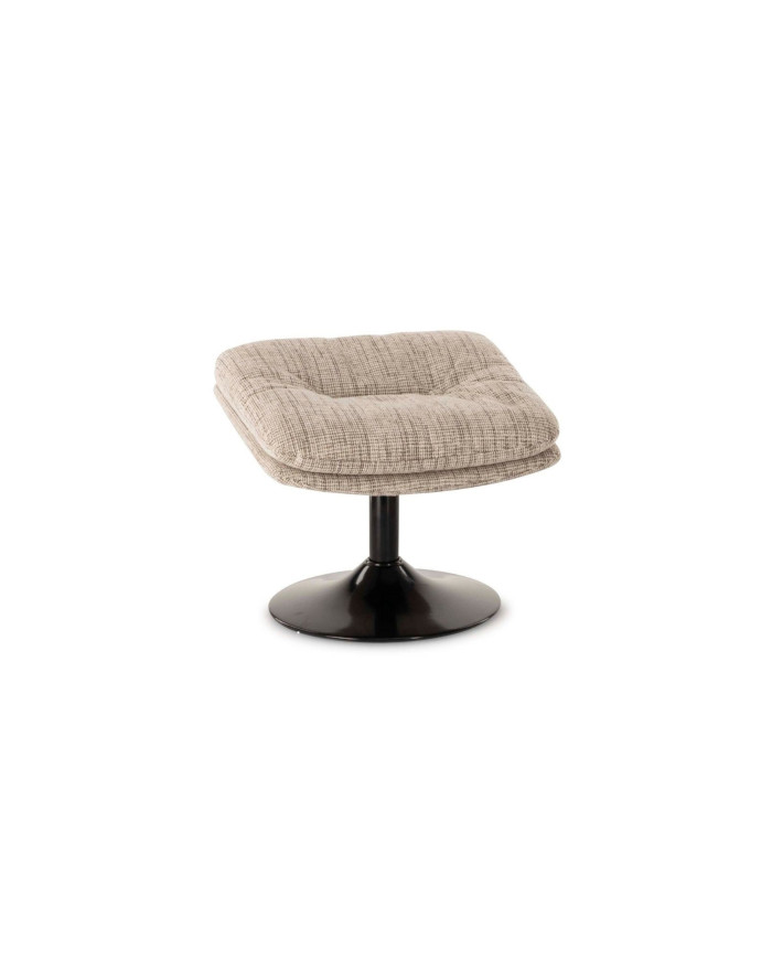 Repose pieds inclinable en tissu chiné Memento beige chiné 3