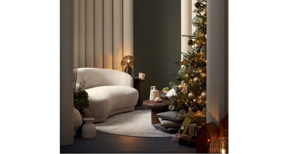 Canapé haricot à bouclettes Tecla