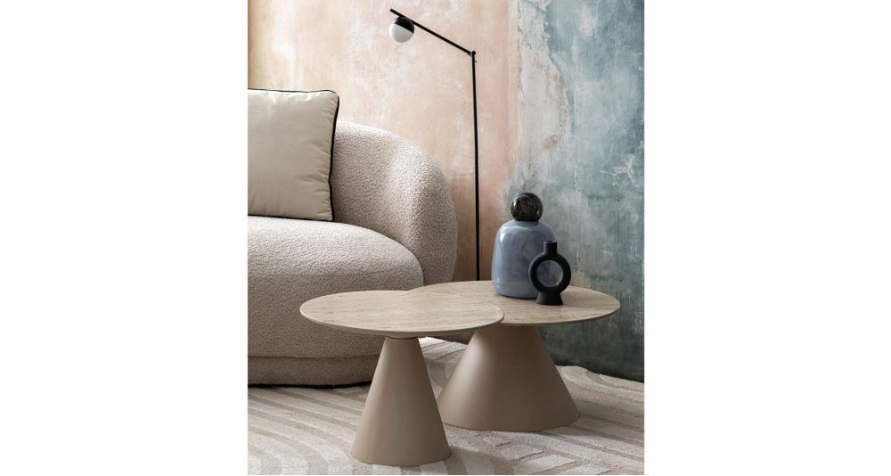 Canapé haricot à bouclettes Tecla