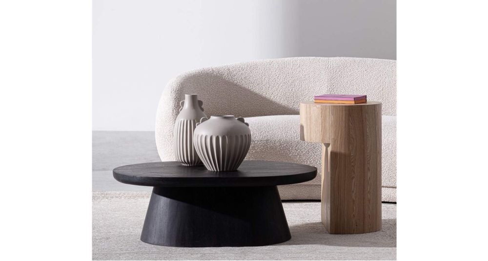 Canapé haricot à bouclettes Tecla