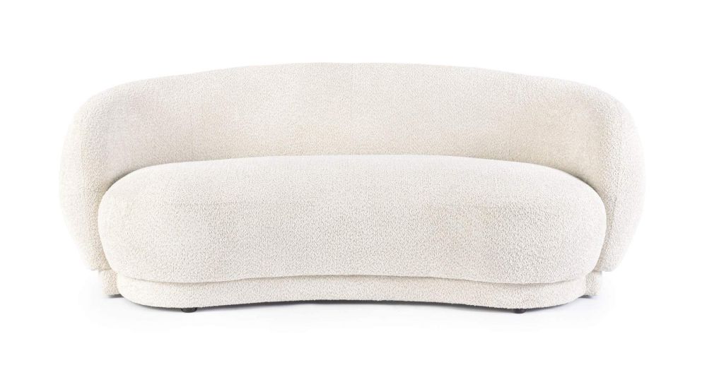 Canapé haricot à bouclettes Tecla