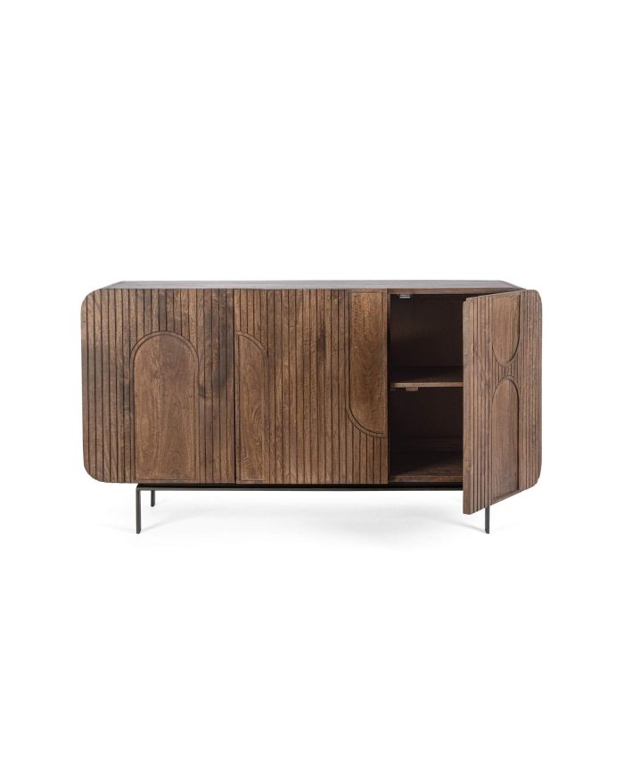 Buffet 3 portes 145 cm Orissa naturel - Bizzotto