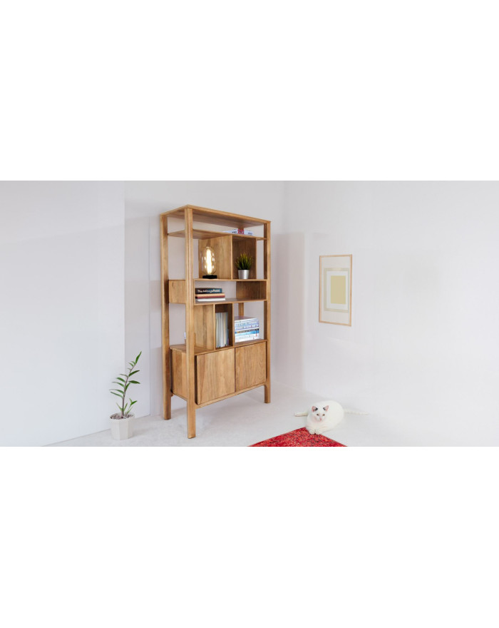 Bibliothèque en bois de manguier Itarsi - Athezza - 2