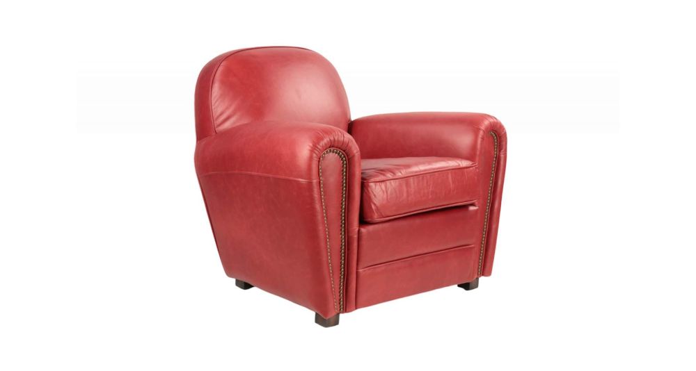 Fauteuil club en cuir pleine fleur Richmond