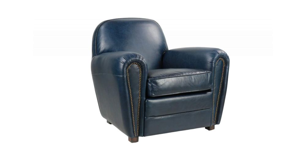 Fauteuil club en cuir pleine fleur Richmond