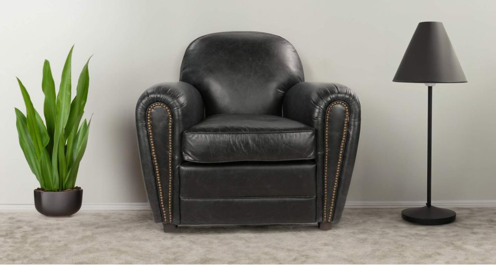 Fauteuil club en cuir pleine fleur Richmond